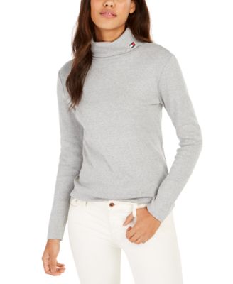 tommy hilfiger grey turtleneck