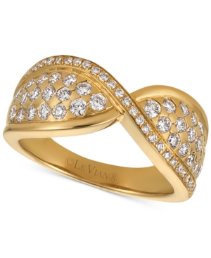 image of Le Vian Vanilla Diamond Twist Statement Ring (7/8 ct. t.w.) in 14k Gold