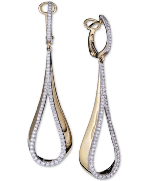 image of Diamond Teardrop Drop Earrings (3/4 ct. t.w.) in 14k Gold
