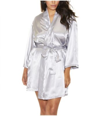 satin wrap dressing gown