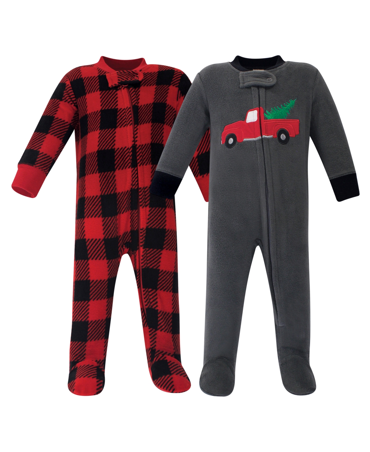Hudson Baby Boys Snug Fleece Jumpsuit for Daytime & Dreamtime