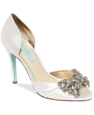 macy's blue pumps