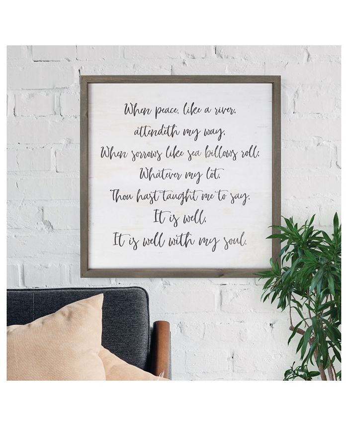 P Graham Dunn It Is Well With My Soul Wall Art - Macy's