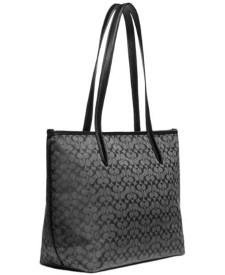 coach jacquard tote