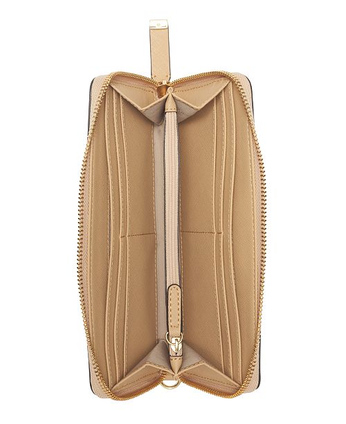 Calvin Klein Saffiano Leather Zip-Around Wallet & Reviews - Handbags ...