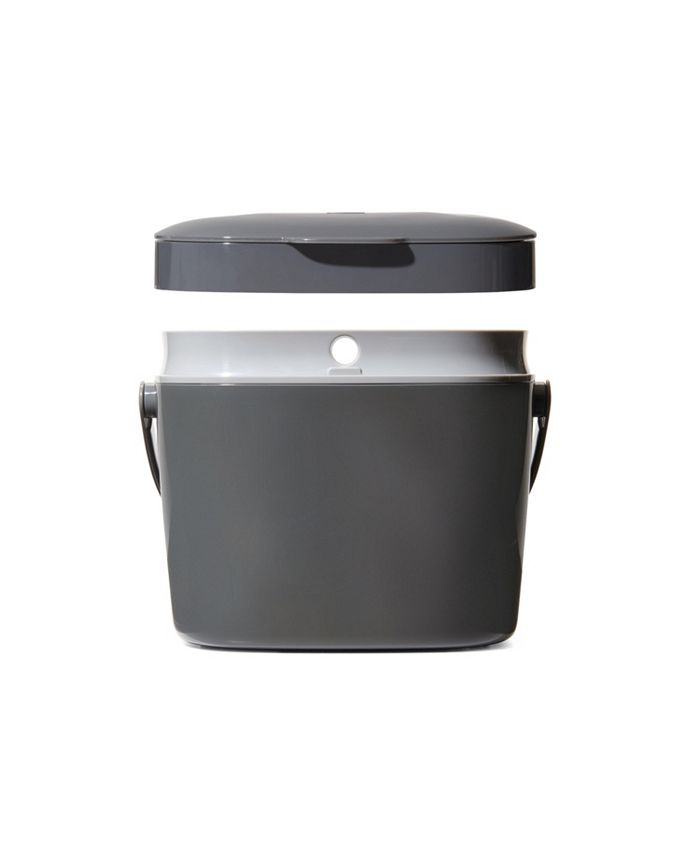 OXO 1.75 Gallon Compost Bin, Charcoal Macy's