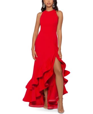 macy's red formal dresses