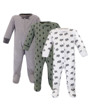 Touched by Nature Baby Boy Organic Sleep and Play 3 Pack