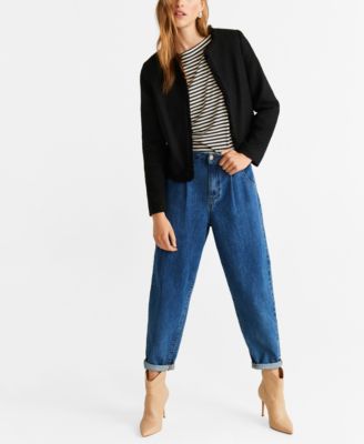 mango tweed cotton jacket