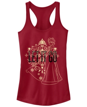 Disney Juniors' Frozen Let It Go Outline Ideal Racerback Tank Top