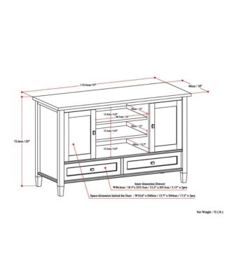 Warm Shaker TV Stand