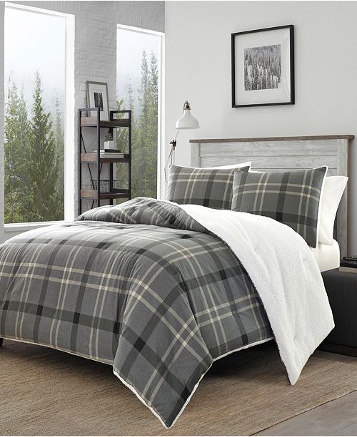 Eddie Bauer Yarrow Point Grey Twin Comforter Sham Set Reviews