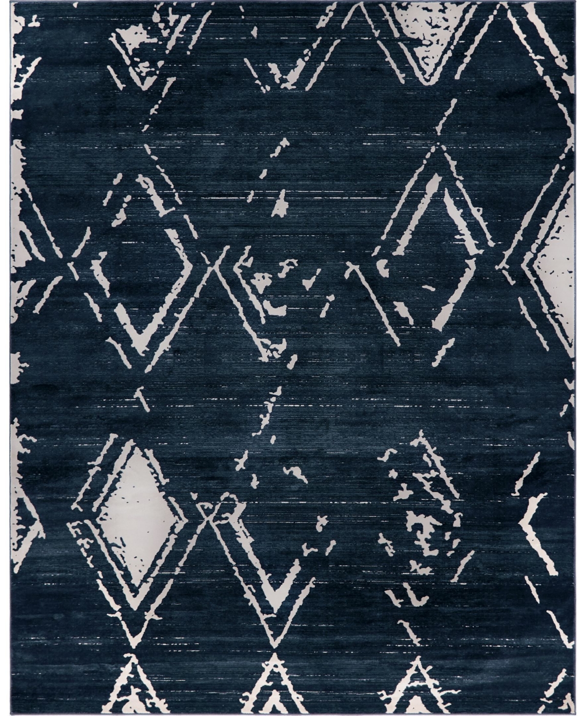 Jill Zarin Carnegie Hill Uptown Jzu006 Navy Blue 8' x 10' Area Rug - Navy Blue
