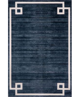 Lenox Hill Uptown Jzu005 Navy Blue 4' x 6' Area Rug
