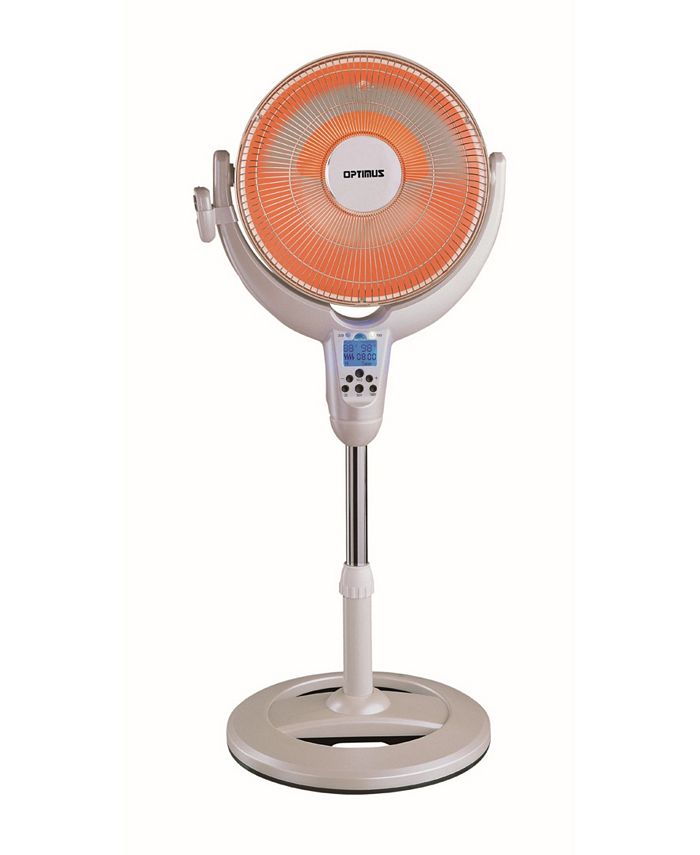 Optimus H4500 14" Oscillating Pedestal Digital Dish Heater with Remote Macy's