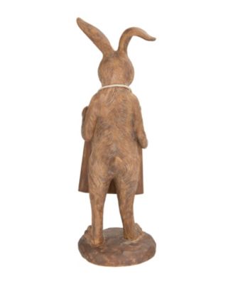 Rabbit Figurine Holding Working Chalkboard