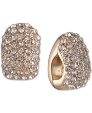 image of Anne Klein Gold-Tone Crystal Magnetic Earrings