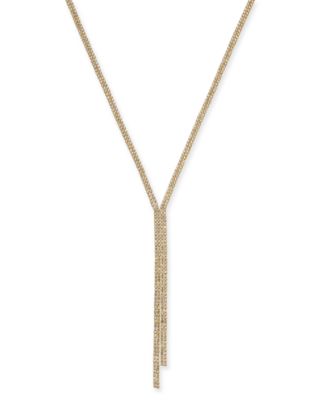 Thalia Sodi - Gold-Tone Rhinestone Lariat Necklace