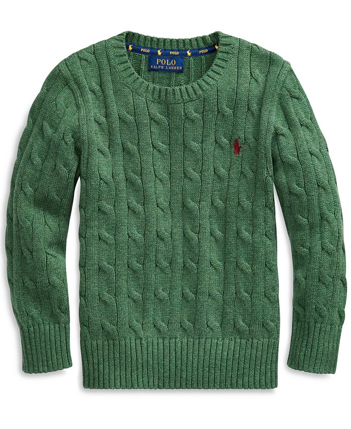 Polo Ralph Lauren Toddler Boys Cable-Knit Cotton Sweater & Reviews ...
