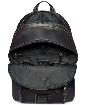 COACH Men s Academy Leather Backpack Macy s