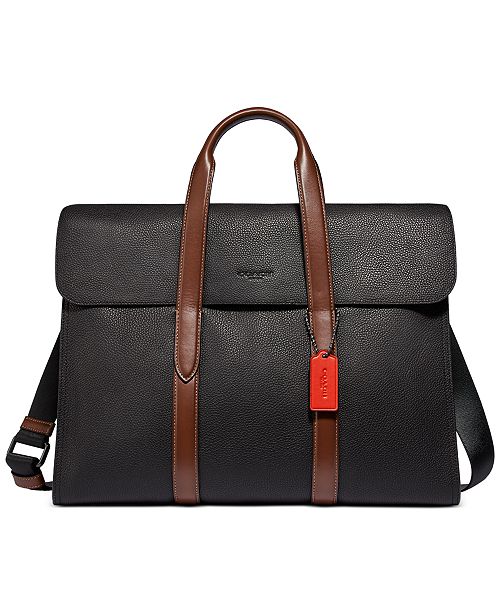 Coach Men S Metropolitan Leather Portfolio Reviews Laptop