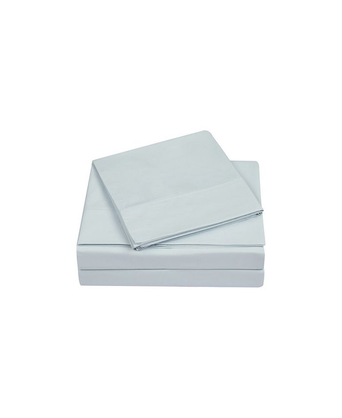 Charisma Classic Solid 400 Thread Count Cotton Percale Pillowcase, King