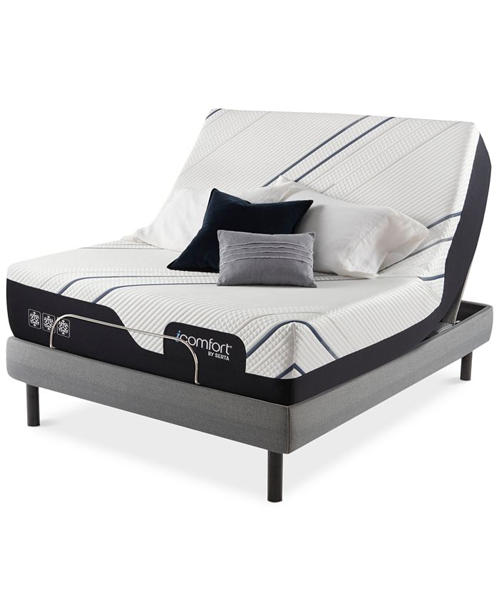 Serta by CF 4000 13.5'' Firm Mattress Set Queen Split Macy's