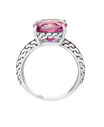 EFFY Collection - Pink Topaz (6-7/8 ct. t.w.) Ring in 18k Yellow Gold and Sterling Silver
