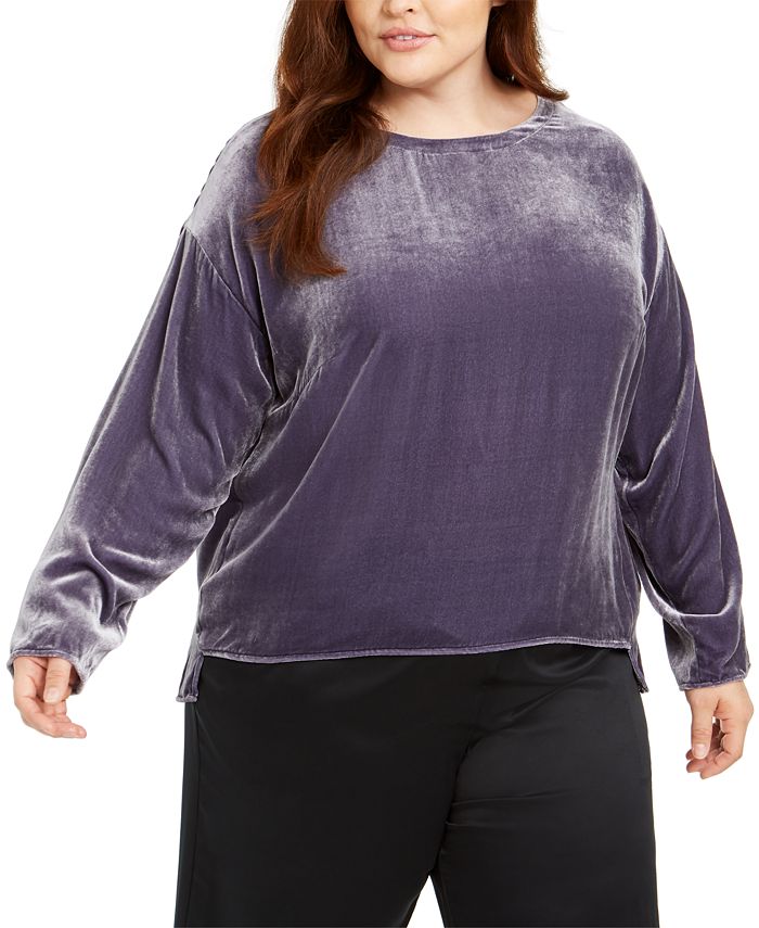 Macy's eileen discount fisher plus size