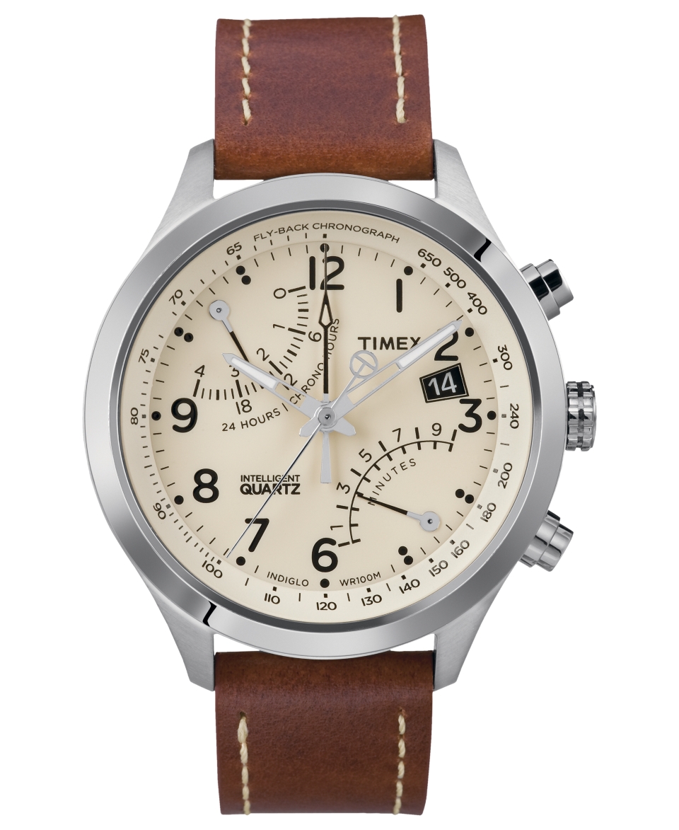 Timex Watch, Mens Premium Intelligent Quartz Fly Back Chronograph