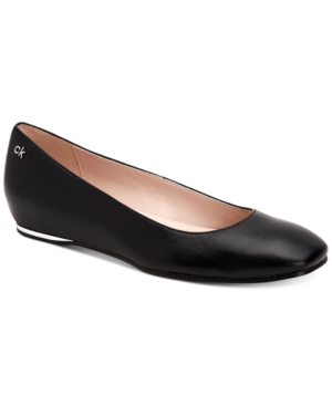 image of Calvin Klein Women-s Heidy Nappa Flats Women-s Shoes