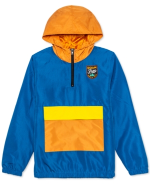 Jem Big Boys Roam Free Colorblocked 1/4-Zip Hooded Anorak