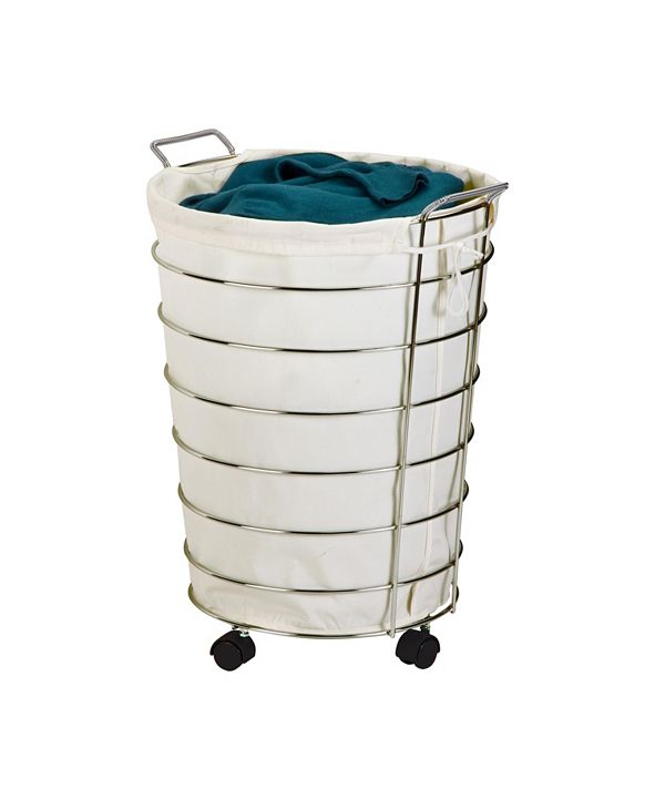Honey Can Do Chrome Rolling Hamper & Reviews - Cleaning ...