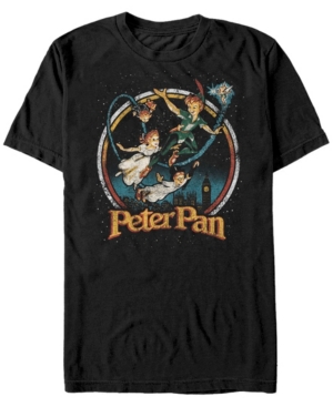 Disney Men's Peter Pan Group London Flyin Short Sleeve T-Shirt