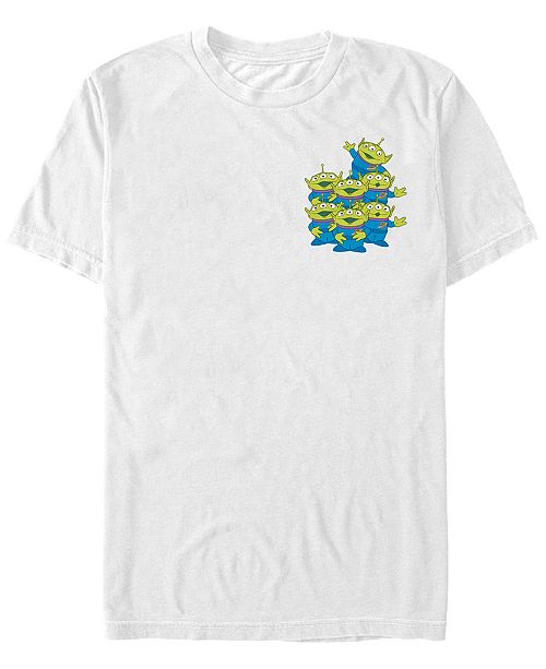 Disney Fifth Sun Toy Story Men S Aliens Group Left Chest Short Sleeve T Shirt Reviews T Shirts Men Macy S