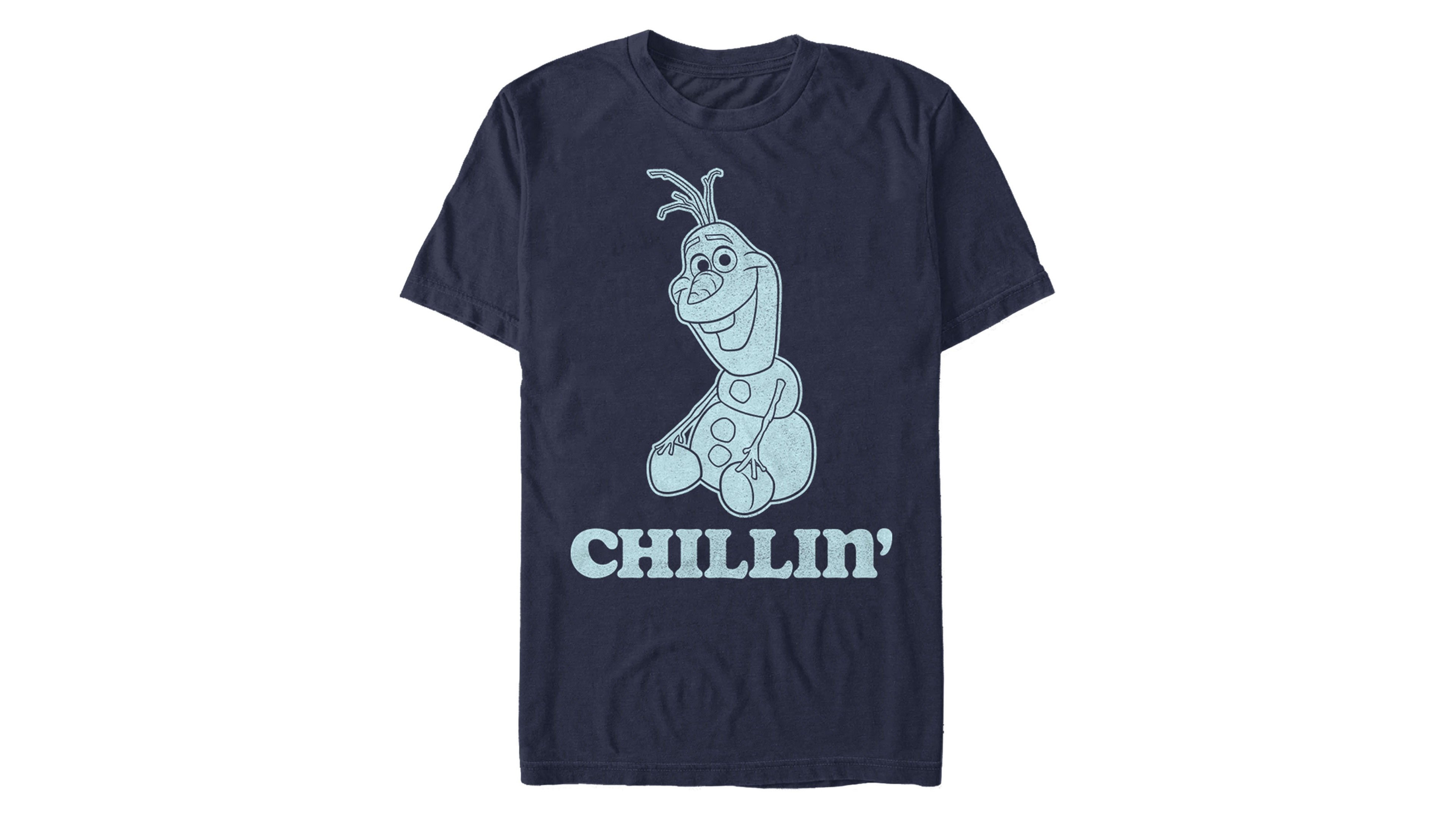 Disney Men's Frozen Olaf Chillin, Short Sleeve T-Shirt
