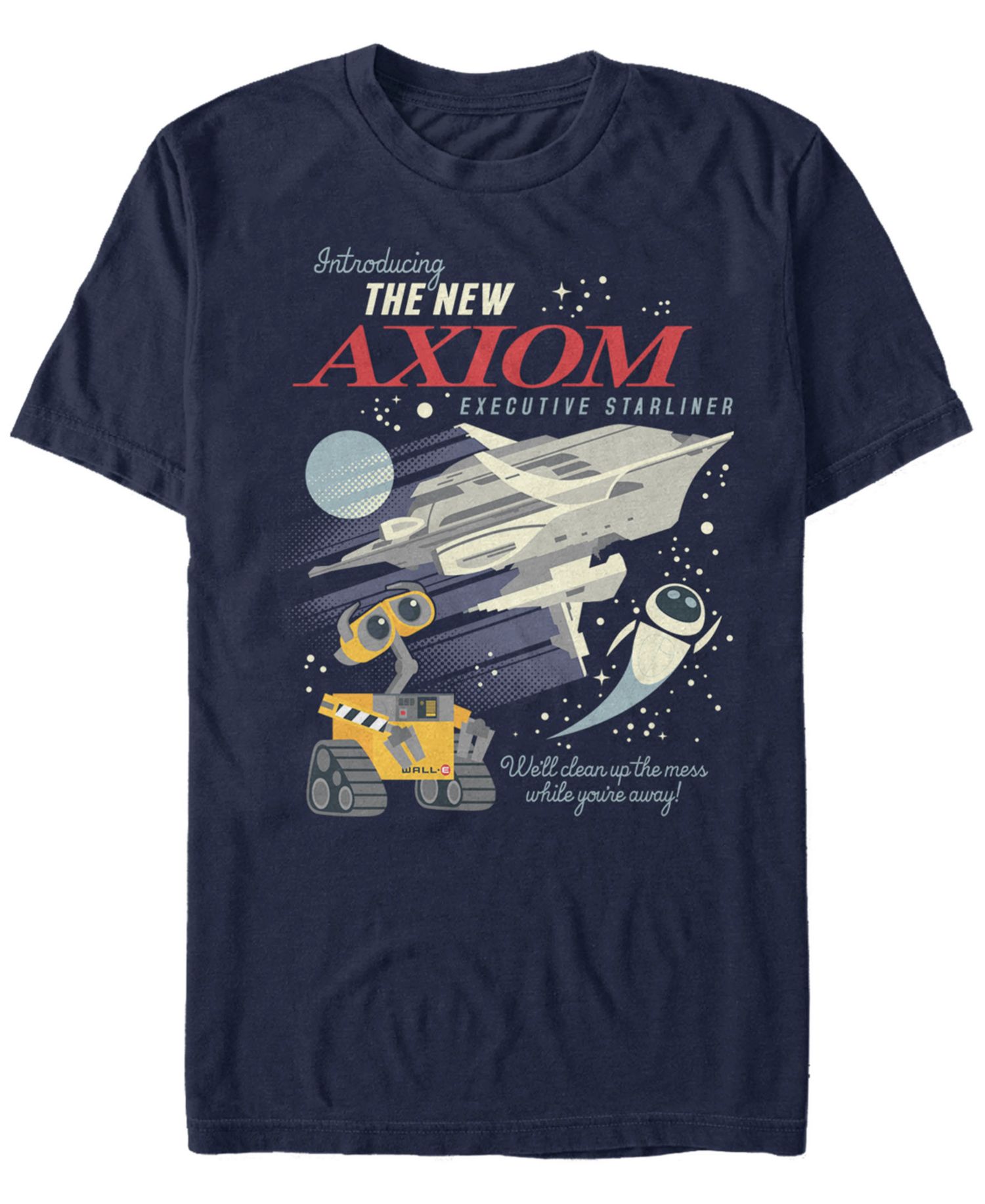 Disney Pixar Men's Wall-E the New Axiom, Short Sleeve T-Shirt