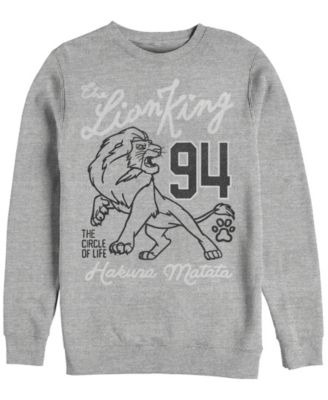 Мужская футболка Fifth Sun Disney Lion King Simba Collegiate 94 флис с круглым вырезом горловины 8990₽