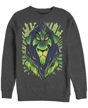 Disney Men's Lion King Scar Evil Geometric Crewneck Fleece