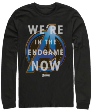 Marvel Men's Avengers Endgame We're in the Game Now Long Sleeve T-shirt