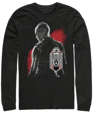 Marvel Men's Avengers Endgame Nebula Tag Logo Long Sleeve T-shirt