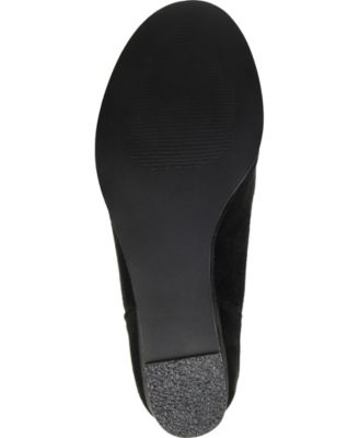 Journee Womens Mylee Medium and Wide Width Pull On Wedge Booties