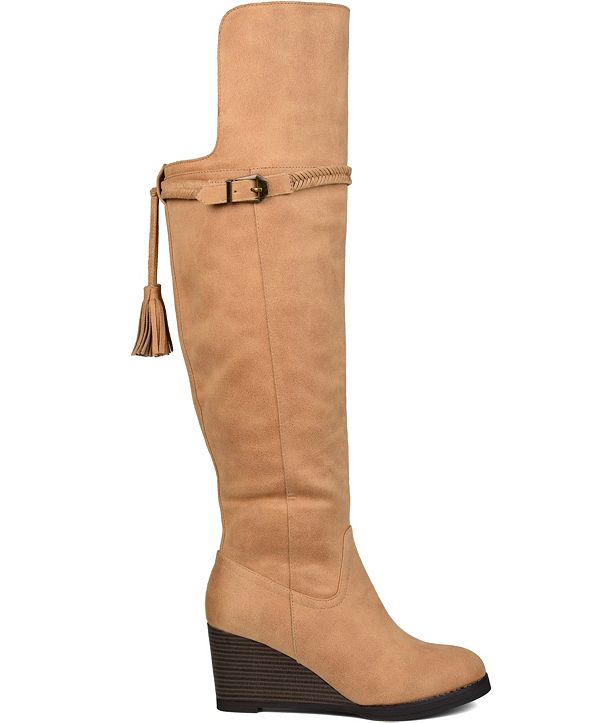 journee collection jezebel women's wedge boots