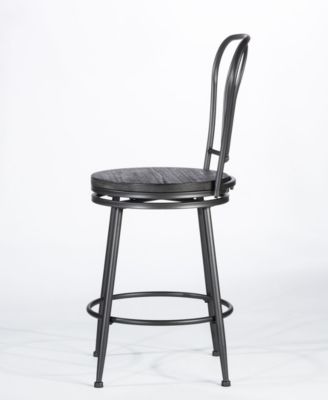 Hillsdale Melange Metal Back Swivel Counter Height Stool - Macy's