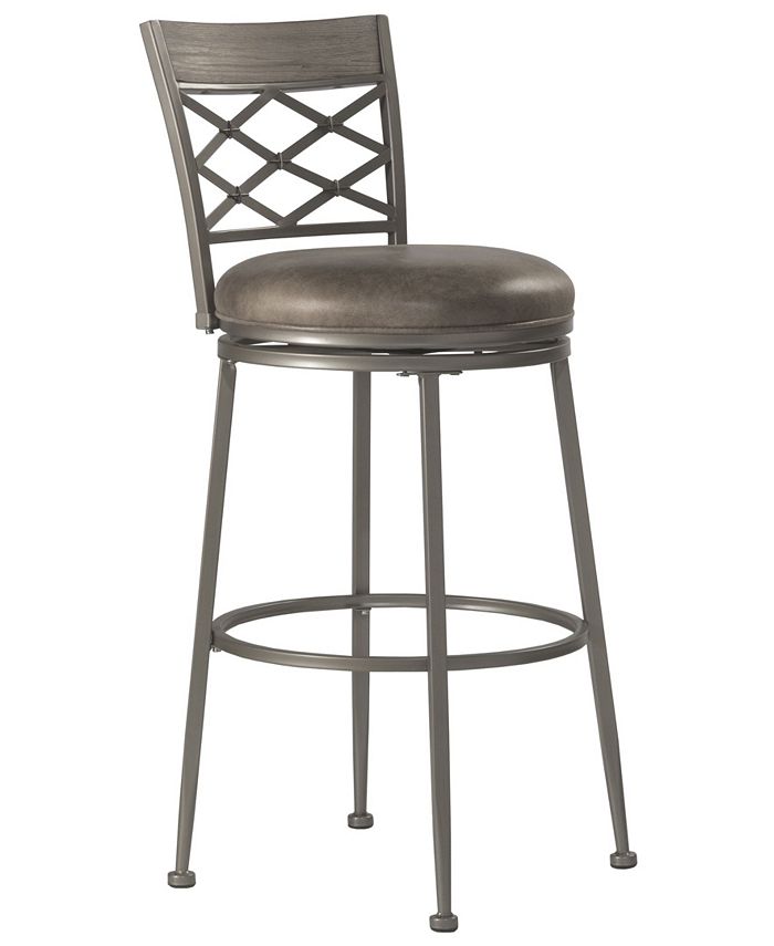 Hillsdale Furniture Hutchinson Swivel Bar Height Stool Macy's