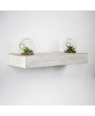 American Art Decor Wood Floating Wall Shelf - Small