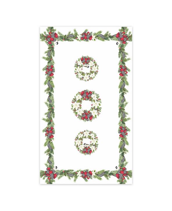 Laural Home Christmas Trimmings Tablecloth 70" x 144" & Reviews