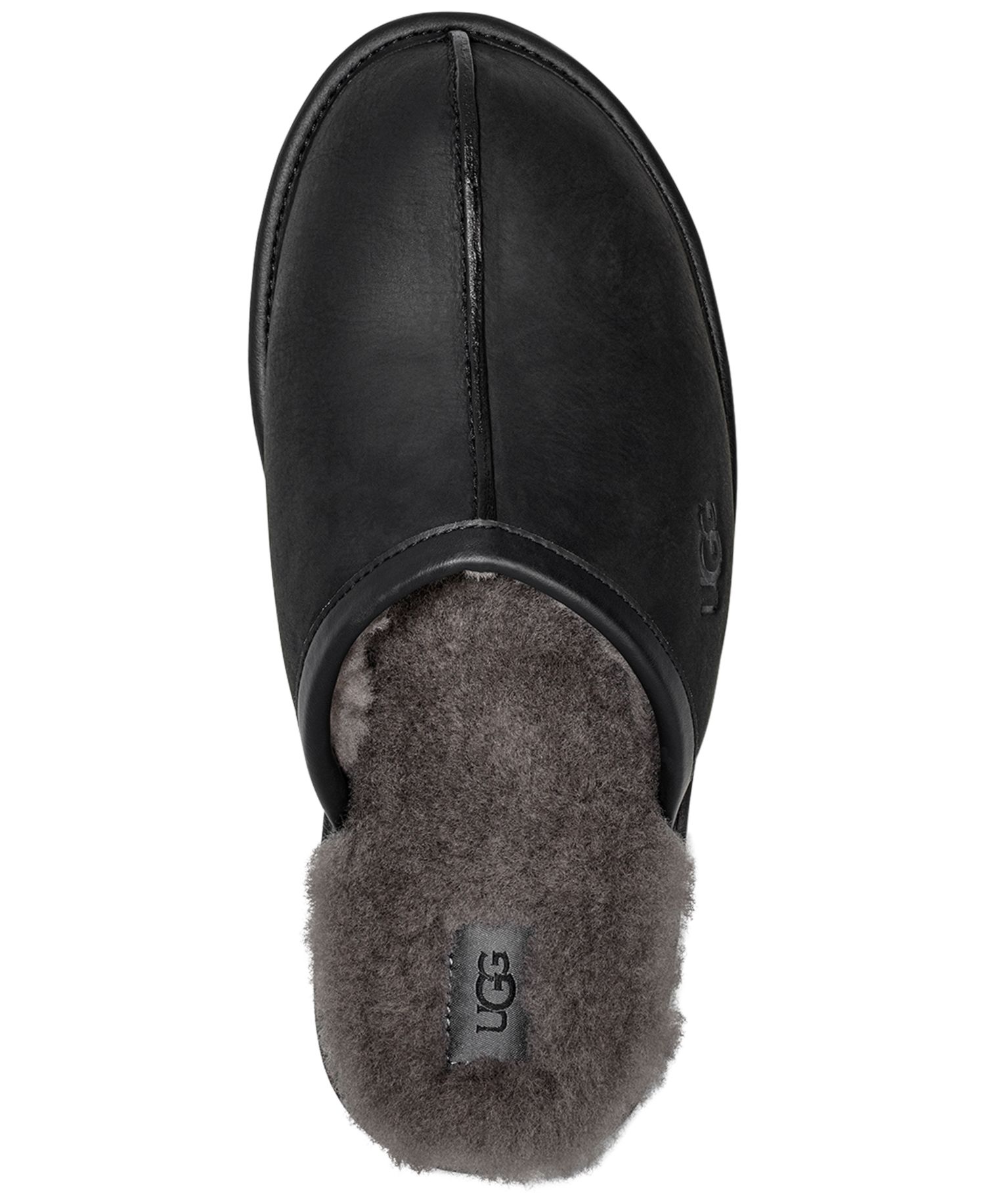 Men's Scuff Leather Slippers