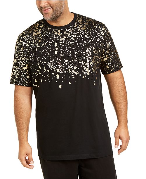 Inc Men S Big Tall Gold Leaf Splatter T Shirt Created For Macy S