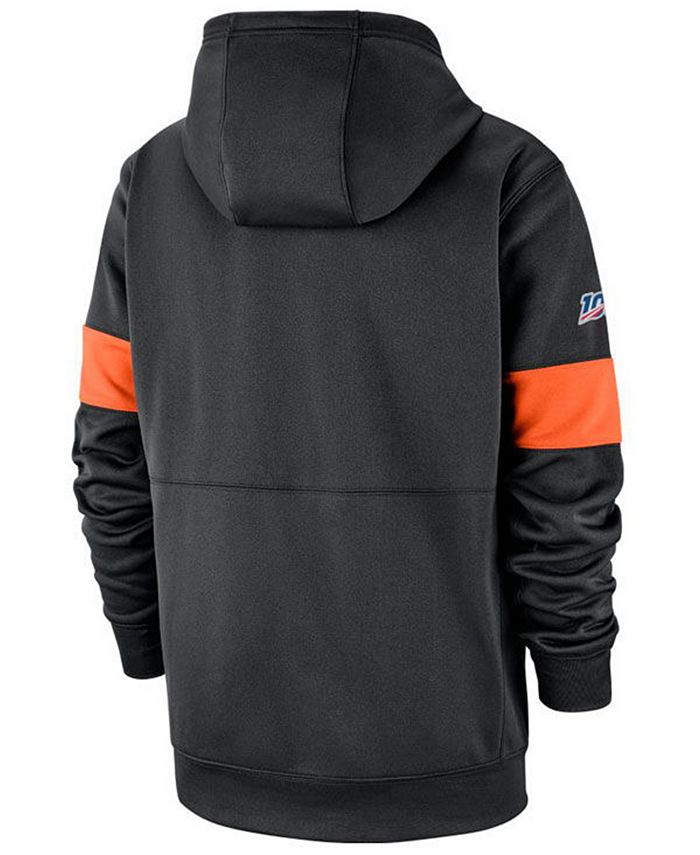 Nike Cincinnati Bengals Mens Orange Sideline Therma Team Name Hood